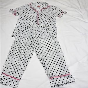 Kate spade polka dotted pajama set